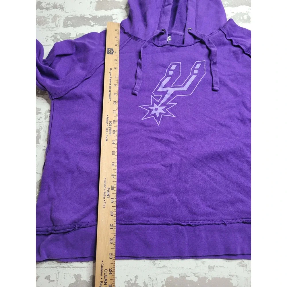 New‎ Era San Antonio Spurs Women's Purple Hoodie Large NBA Basketball